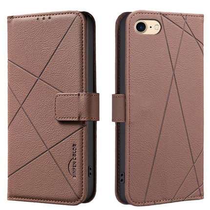 Geometric Pattern RFID Leather Phone Case, For iPhone 6 / 7 / 8 / SE, For iPhone 13 Pro Max, For iPhone 13 Pro, For iPhone 12 / 12 Pro
