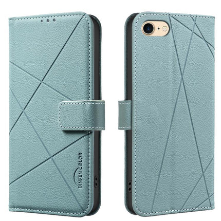 Geometric Pattern RFID Leather Phone Case, For iPhone 6 / 7 / 8 / SE, For iPhone 13 Pro Max, For iPhone 13 Pro, For iPhone 12 / 12 Pro