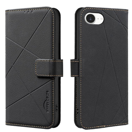 Geometric Pattern RFID Leather Phone Case, For iPhone 18 Pro/17 Pro, For iPhone 18 Pro Max/17 Pro Max, For iPhone 16e / 17e, For iPhone 17