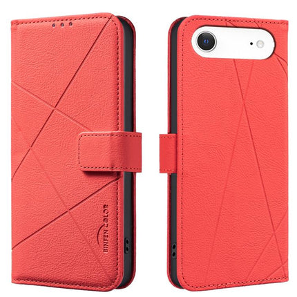 Geometric Pattern RFID Leather Phone Case, For iPhone 17 Pro Max, For iPhone 17 Pro, For iPhone 17, For iPhone Air