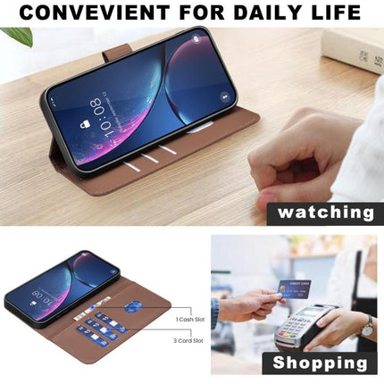 Geometric Pattern RFID Leather Phone Case, For iPhone 17 Pro Max, For iPhone 17 Pro, For iPhone 17, For iPhone Air