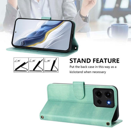 Line Splicing Buckle Retro Leather Phone Case, For Motorola Moto G 5G 2025, For Motorola Moto G Play 2025 / G Power 2025, For Motorola Moto G75 5G