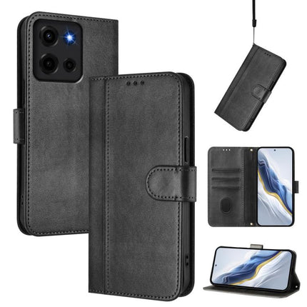 Line Splicing Buckle Retro Leather Phone Case, For Motorola Moto G 5G 2025, For Motorola Moto G Play 2025 / G Power 2025, For Motorola Moto G75 5G