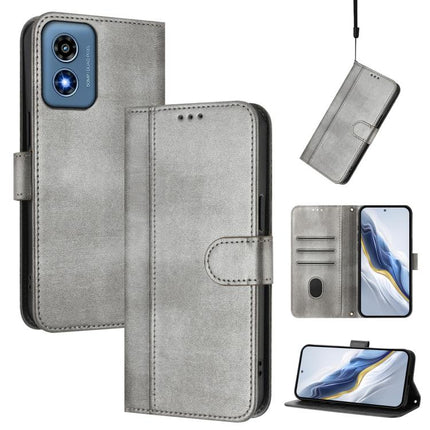 Line Splicing Buckle Retro Leather Phone Case, For Motorola Moto G Play 5G 2024 Global, For Motorola Moto G Stylus 5G 2024, For Motorola Moto G Play 4G 2024 Global