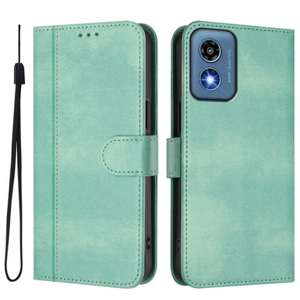 Line Splicing Buckle Retro Leather Phone Case, For Motorola Moto G Play 5G 2024 Global, For Motorola Moto G Stylus 5G 2024, For Motorola Moto G Play 4G 2024 Global