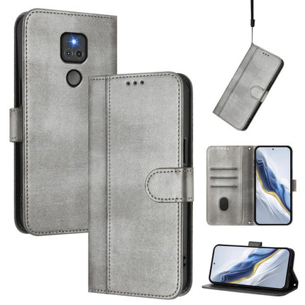 Line Splicing Buckle Retro Leather Phone Case, For Motorola Moto G Power 2021, For Motorola Moto G Play 2021, For Motorola Moto G Stylus 5G 2021