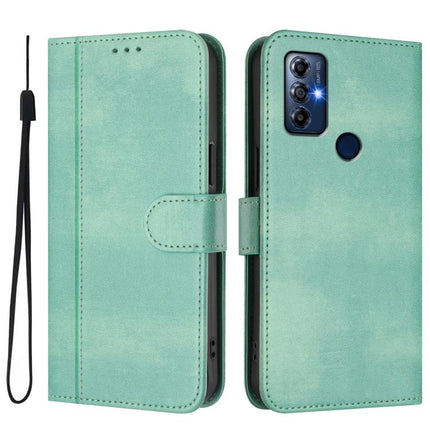 Line Splicing Buckle Retro Leather Phone Case, For Motorola Moto G Play 2022, For Motorola Moto G Stylus 5G 2022, For Motorola Moto G Stylus 4G 2022