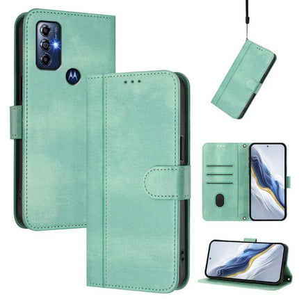 Line Splicing Buckle Retro Leather Phone Case, For Motorola Moto G73 5G, For Motorola Moto G 5G 2023, For Motorola Moto G Play 2023 / G Pure 2021