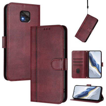 Line Splicing Buckle Retro Leather Phone Case, For Motorola Moto G Power 2021, For Motorola Moto G Play 2021, For Motorola Moto G Stylus 5G 2021