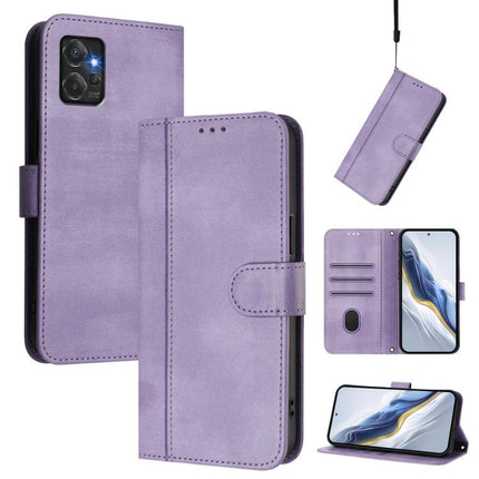 Line Splicing Buckle Retro Leather Phone Case, For Motorola Moto G Power 2023 5G, For Motorola Moto G Stylus 5G 2023, For Motorola Moto E13 2023 4G