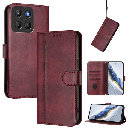 Line Splicing Buckle Retro Leather Phone Case, For Motorola Moto G Stylus 5G 2025 Global, For Motorola Moto G15 / G15 Power, For Motorola Moto G05 / E15
