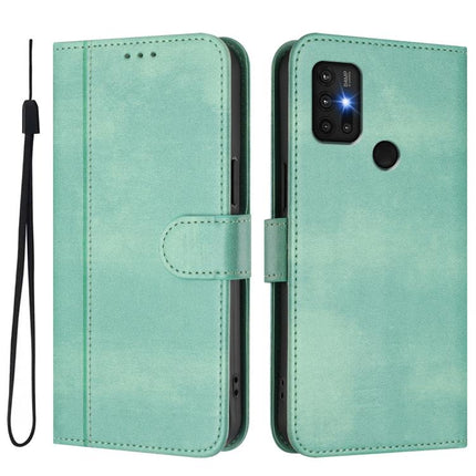 Line Splicing Buckle Retro Leather Phone Case, For Motorola Moto G30 / G20 / G10, For Motorola Moto E7 Power 2021, For Motorola Moto One 5G Ace 2021