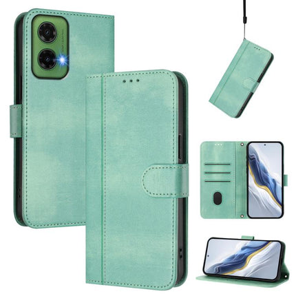 Line Splicing Buckle Retro Leather Phone Case, For Motorola Moto G35 5G, For Motorola Moto G55 5G, For Motorola Moto G34 5G / G45 5G