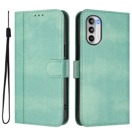 Line Splicing Buckle Retro Leather Phone Case, For Motorola Moto G52 4G / G82 5G / G71s, For Motorola Moto E32 4G Global, For Motorola Moto G 5G 2022