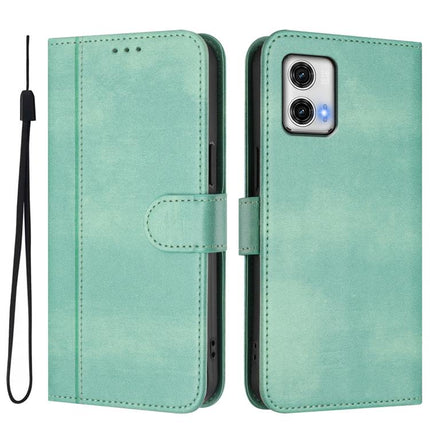 Line Splicing Buckle Retro Leather Phone Case, For Motorola Moto G73 5G, For Motorola Moto G 5G 2023, For Motorola Moto G Play 2023 / G Pure 2021