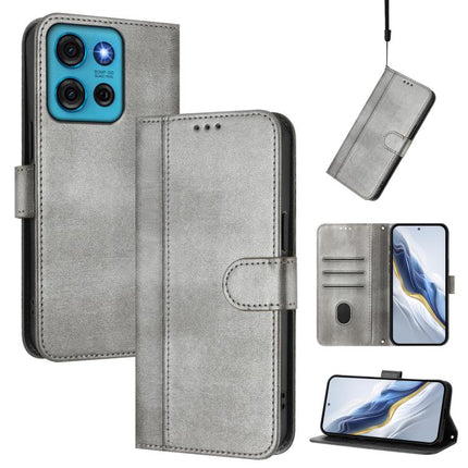 Line Splicing Buckle Retro Leather Phone Case, For Motorola Moto G 5G 2025, For Motorola Moto G Play 2025 / G Power 2025, For Motorola Moto G75 5G