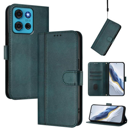 Line Splicing Buckle Retro Leather Phone Case, For Motorola Moto G 5G 2025, For Motorola Moto G Play 2025 / G Power 2025, For Motorola Moto G75 5G