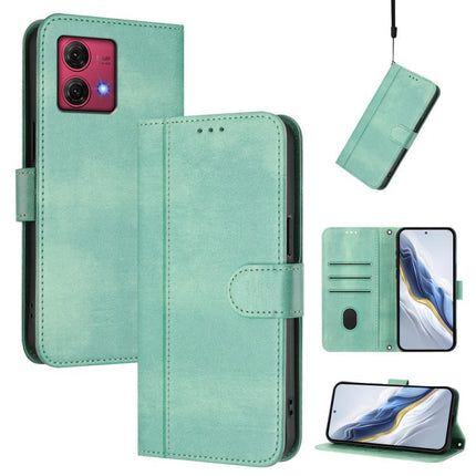 Line Splicing Buckle Retro Leather Phone Case, For Motorola Moto G Power 5G 2024, For Motorola Moto G84 5G, For Motorola Moto G Stylus 4G 2023