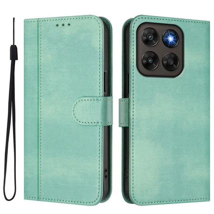 Line Splicing Buckle Retro Leather Phone Case, For Motorola Moto G Max / G87 / G77 / G67 5G, For Motorola Moto G47 / G37 Power 5G, For Motorola Moto X70 Air Pro / Signature 5G