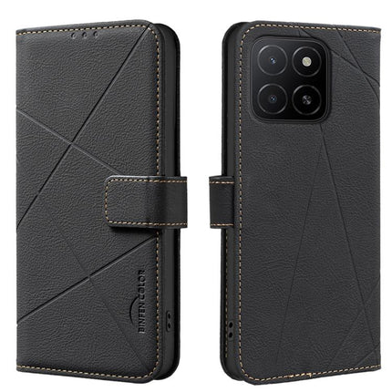 Geometric Pattern RFID Leather Phone Case, For Honor 300 Pro 5G / 300 Ultra 5G, For Honor 300, For Honor X5B, For Honor X7C / 200 Smart