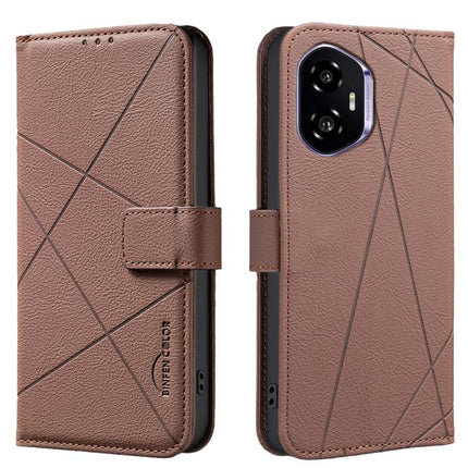 Geometric Pattern RFID Leather Phone Case, For Honor 300 Pro 5G / 300 Ultra 5G, For Honor 300, For Honor X5B, For Honor X7C / 200 Smart