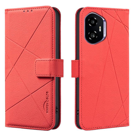 Geometric Pattern RFID Leather Phone Case, For Honor 300 Pro 5G / 300 Ultra 5G, For Honor 300, For Honor X5B, For Honor X7C / 200 Smart