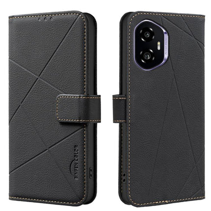 Geometric Pattern RFID Leather Phone Case, For Honor 300 Pro 5G / 300 Ultra 5G, For Honor 300, For Honor X5B, For Honor X7C / 200 Smart