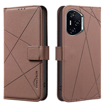 Geometric Pattern RFID Leather Phone Case, For Honor 300 Pro 5G / 300 Ultra 5G, For Honor 300, For Honor X5B, For Honor X7C / 200 Smart
