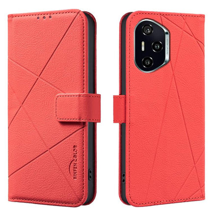 Geometric Pattern RFID Leather Phone Case, For Honor 300 Pro 5G / 300 Ultra 5G, For Honor 300, For Honor X5B, For Honor X7C / 200 Smart