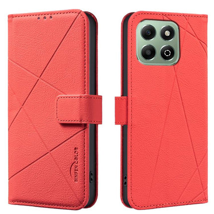 Geometric Pattern RFID Leather Phone Case, For Honor X6B, For Honor 200 Lite, For Honor X8B, For Honor X9B / Magic6 Lite