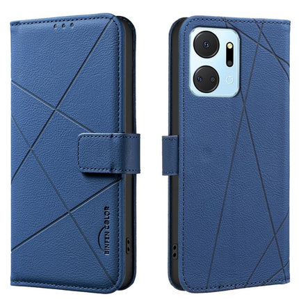 Geometric Pattern RFID Leather Phone Case, For Honor X7B, For Honor X7A