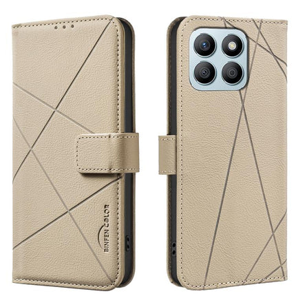 Geometric Pattern RFID Leather Phone Case, For Honor X6B, For Honor 200 Lite, For Honor X8B, For Honor X9B / Magic6 Lite