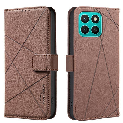 Geometric Pattern RFID Leather Phone Case, For Honor 400 Lite Global, For Honor 400 Global 156.5mm, For Honor X8C, For Honor X9C 5G / Magic7 Lite