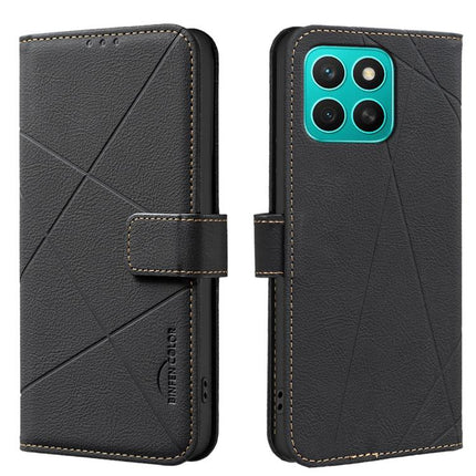 Geometric Pattern RFID Leather Phone Case, For Honor 400 Lite Global, For Honor 400 Global 156.5mm, For Honor X8C, For Honor X9C 5G / Magic7 Lite