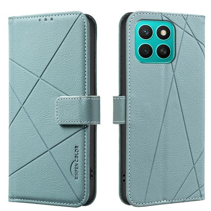 Geometric Pattern RFID Leather Phone Case, For Honor 400 Lite Global, For Honor 400 Global 156.5mm, For Honor X8C, For Honor X9C 5G / Magic7 Lite