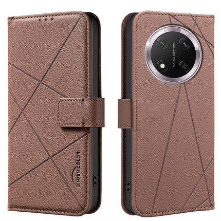 Geometric Pattern RFID Leather Phone Case, For Honor 400 Lite Global, For Honor 400 Global 156.5mm, For Honor X8C, For Honor X9C 5G / Magic7 Lite