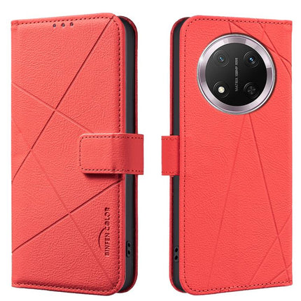 Geometric Pattern RFID Leather Phone Case, For Honor 400 Lite Global, For Honor 400 Global 156.5mm, For Honor X8C, For Honor X9C 5G / Magic7 Lite