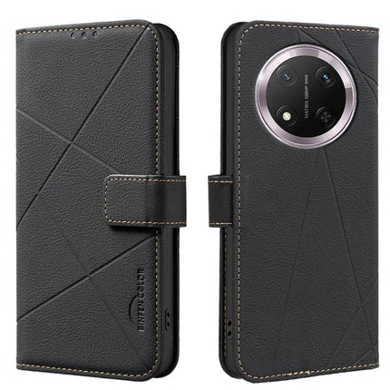 Geometric Pattern RFID Leather Phone Case, For Honor 400 Lite Global, For Honor 400 Global 156.5mm, For Honor X8C, For Honor X9C 5G / Magic7 Lite
