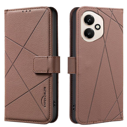 Geometric Pattern RFID Leather Phone Case, For Honor 400 Lite Global, For Honor 400 Global 156.5mm, For Honor X8C, For Honor X9C 5G / Magic7 Lite