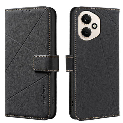 Geometric Pattern RFID Leather Phone Case, For Honor 400 Lite Global, For Honor 400 Global 156.5mm, For Honor X8C, For Honor X9C 5G / Magic7 Lite
