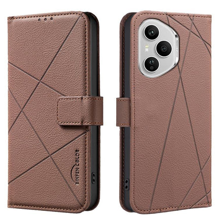 Geometric Pattern RFID Leather Phone Case, For Honor X5c 4G / X5c Plus, For Honor X9d 5G / X70 5G, For Honor X7d 5G, For Honor 400 Pro Global 160.8mm