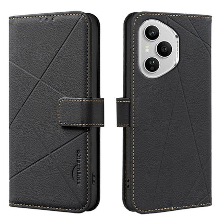 Geometric Pattern RFID Leather Phone Case, For Honor X5c 4G / X5c Plus, For Honor X9d 5G / X70 5G, For Honor X7d 5G, For Honor 400 Pro Global 160.8mm