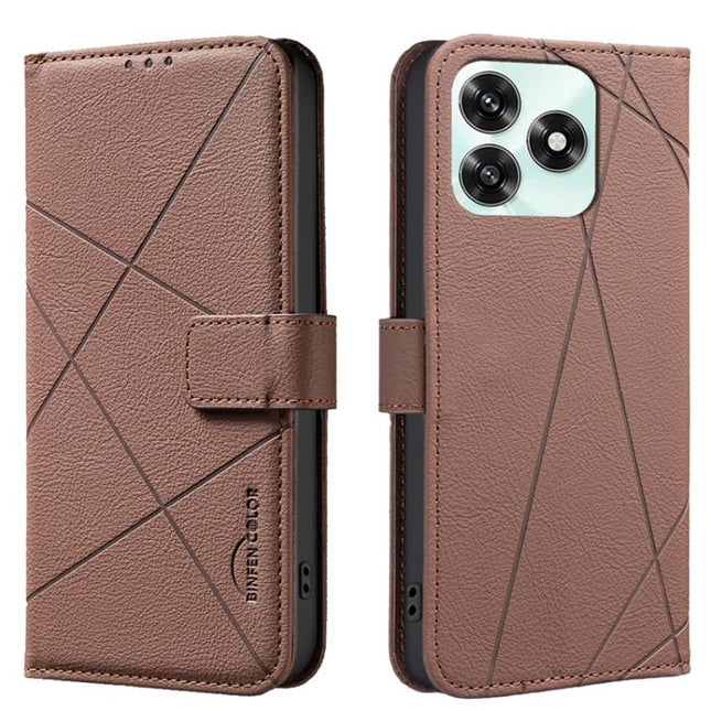 Geometric Pattern RFID Leather Phone Case, For Honor X5c 4G / X5c Plus, For Honor X9d 5G / X70 5G, For Honor X7d 5G, For Honor 400 Pro Global 160.8mm