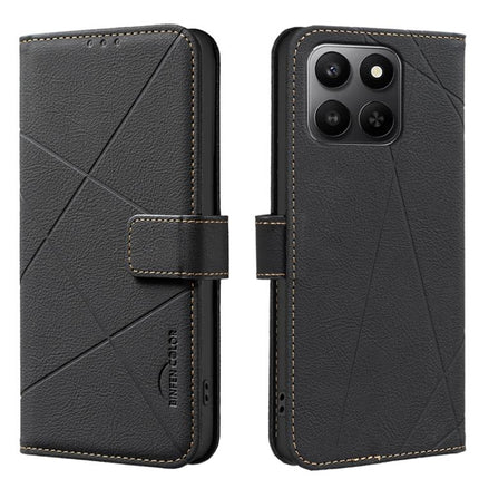 Geometric Pattern RFID Leather Phone Case, For Honor X5c 4G / X5c Plus, For Honor X9d 5G / X70 5G, For Honor X7d 5G, For Honor 400 Pro Global 160.8mm