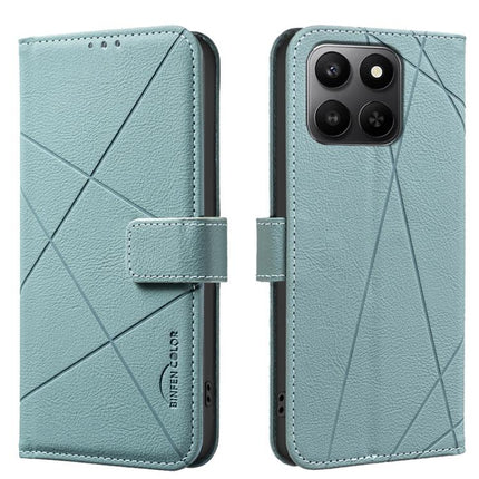 Geometric Pattern RFID Leather Phone Case, For Honor X5c 4G / X5c Plus, For Honor X9d 5G / X70 5G, For Honor X7d 5G, For Honor 400 Pro Global 160.8mm