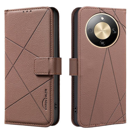 Geometric Pattern RFID Leather Phone Case, For Honor X5c 4G / X5c Plus, For Honor X9d 5G / X70 5G, For Honor X7d 5G, For Honor 400 Pro Global 160.8mm
