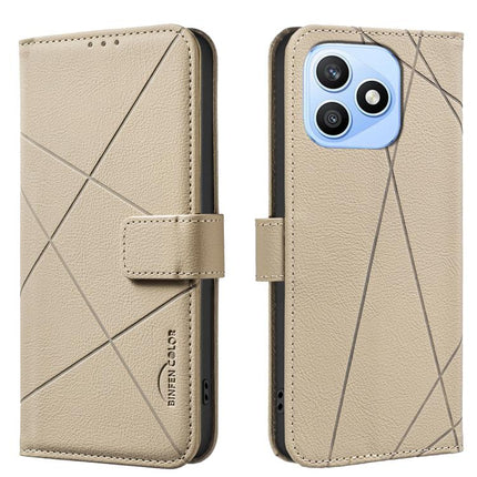 Geometric Pattern RFID Leather Phone Case, For Honor 600 Global, For Honor 600 Lite Global, For Honor X6d 5G, For Honor X8d 4G