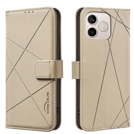 Geometric Pattern RFID Leather Phone Case, For Honor 600 Global, For Honor 600 Lite Global, For Honor X6d 5G, For Honor X8d 4G