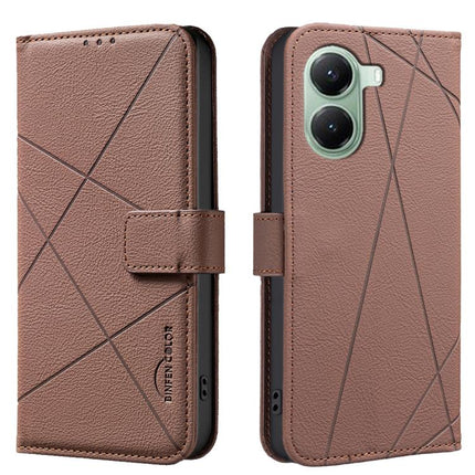 Geometric Pattern RFID Leather Phone Case, For Xiaomi 15T 5G, For Xiaomi Poco F7 5G Global, For Xiaomi Poco X7 Pro, For Xiaomi Poco C75