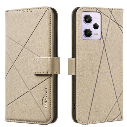 Geometric Pattern RFID Leather Phone Case, For Xiaomi Poco C55, For Xiaomi Poco X5 Pro, For Xiaomi Poco X5, For Xiaomi Poco M3 Pro